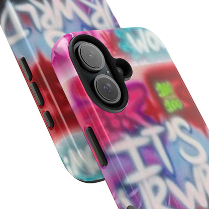 "it's ur WRLD" airbrush iPhone case