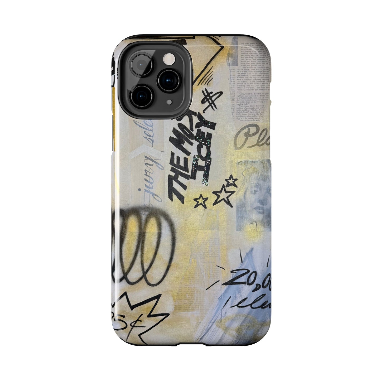 "golden glacier" airbrush iPhone case