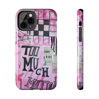 "too much motion" airbrush iPhone case