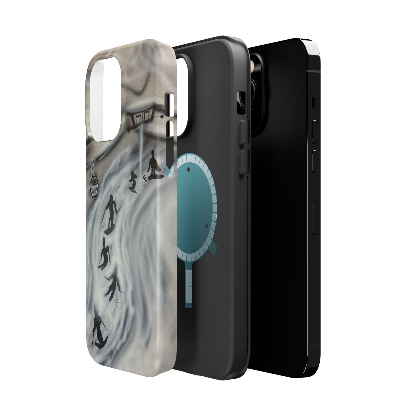 MagSafe "arctic avalanche" airbrush iPhone case