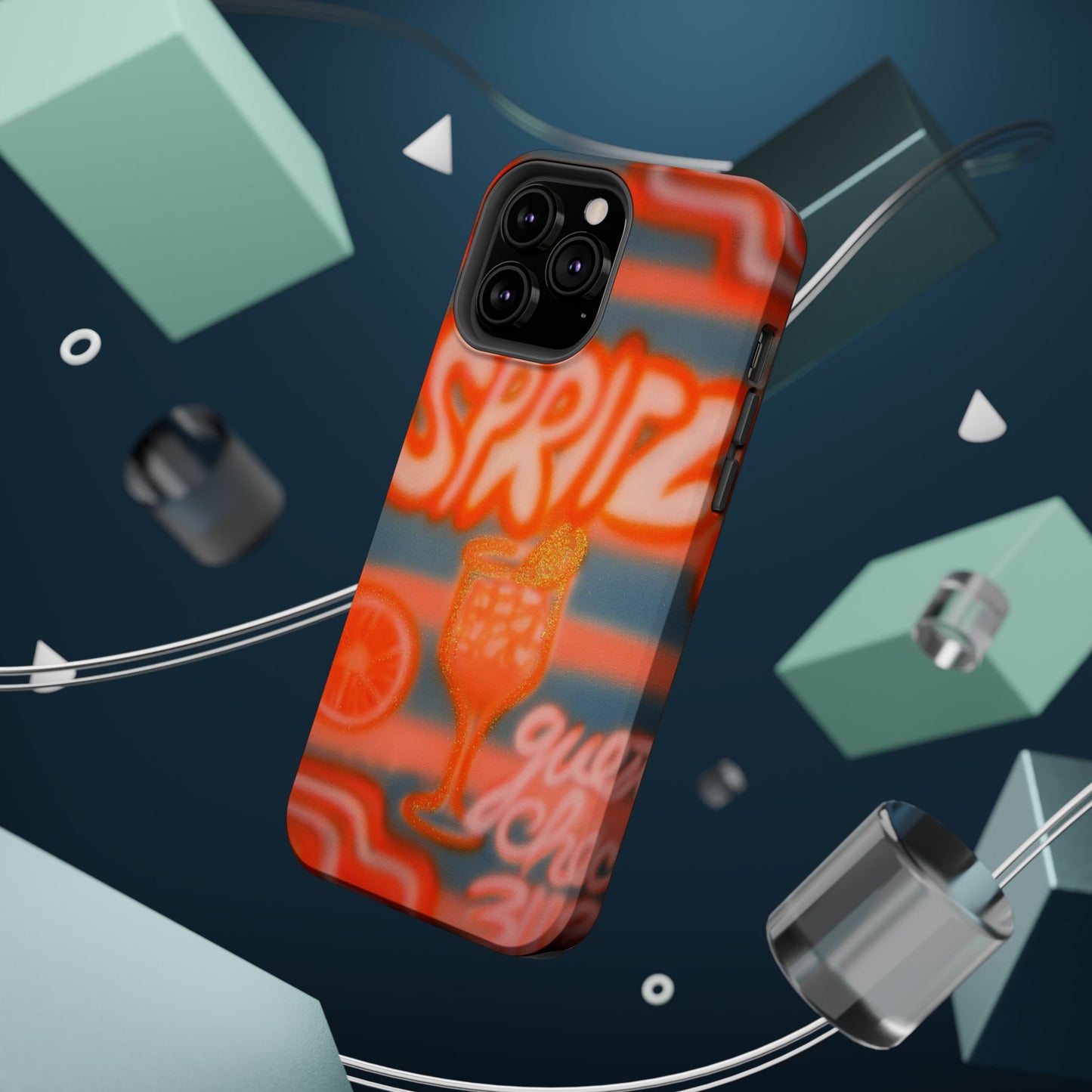 MagSafe "aperol spritz pt. 2" airbrush iPhone case