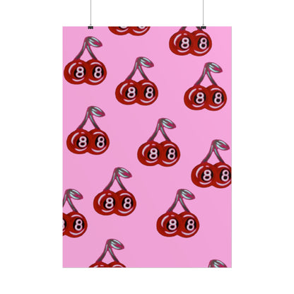 "cami cherry pink" airbrush rolled print