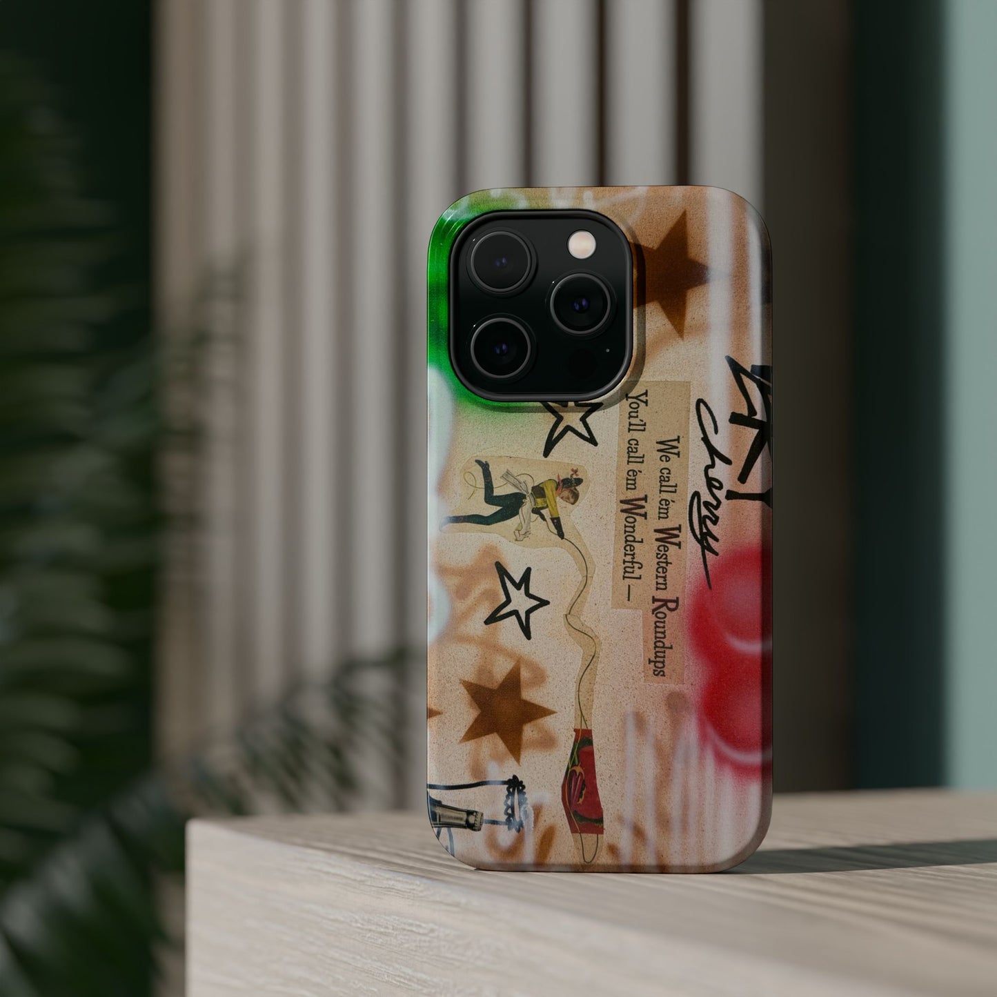 MagSafe "very cherry" airbrush iPhone case