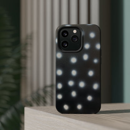 MagSafe "coconut noir polka dot" airbrush iPhone case
