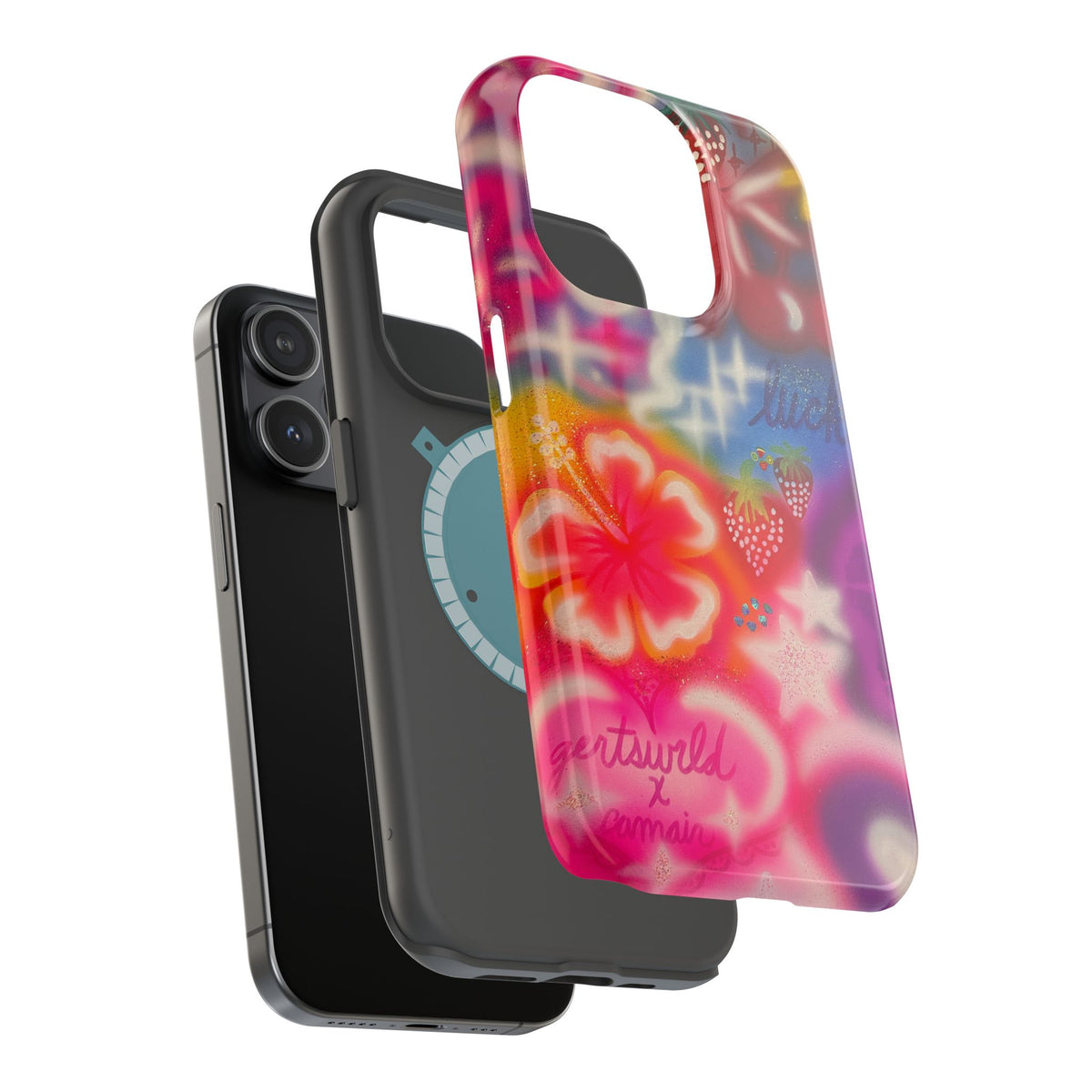 MagSafe „luck & luv“ Airbrush iPhone-Hülle