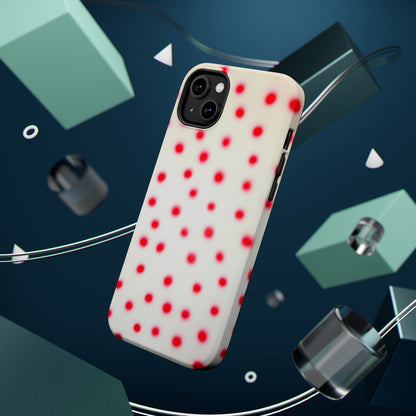 MagSafe "vanilla cherry polka dot" airbrush iPhone case