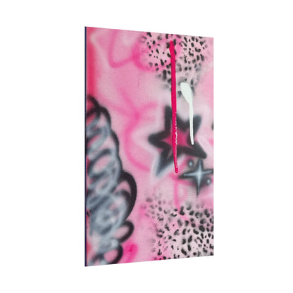 "pink cheetah" airbrush rolled print