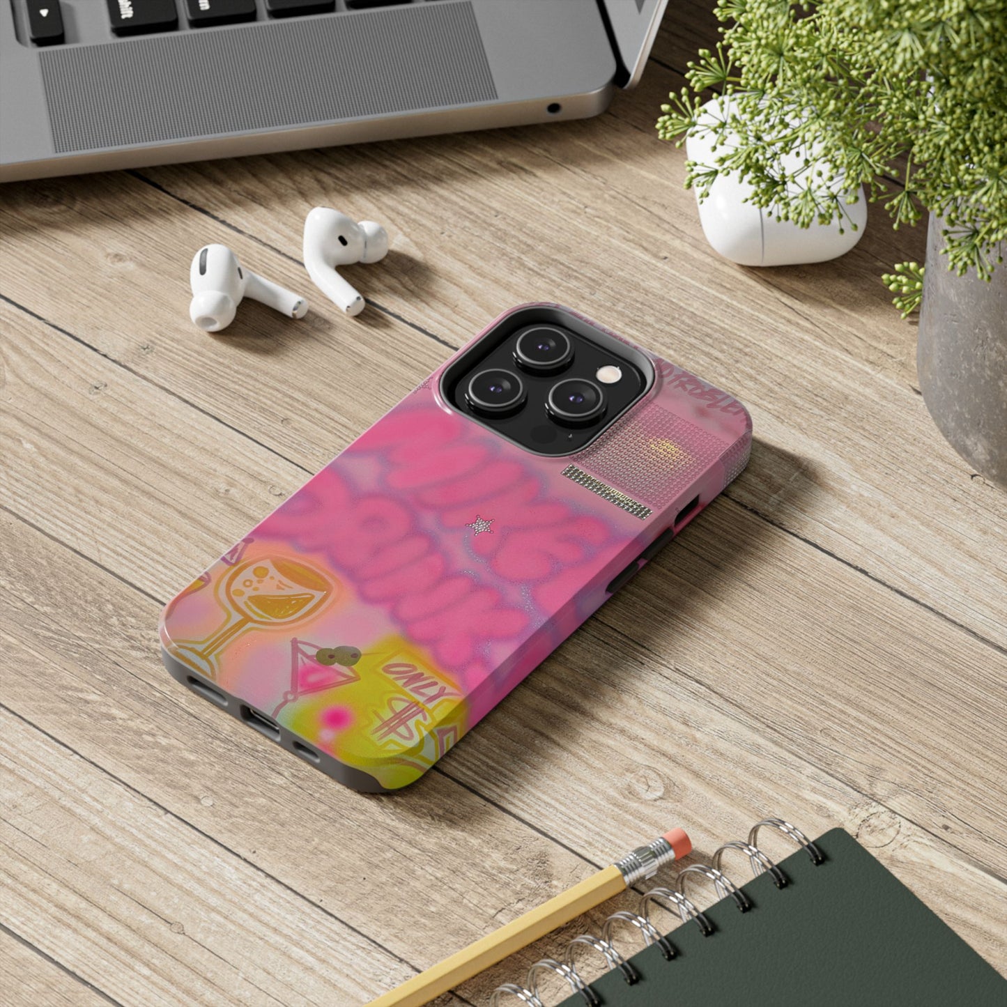 "mixed drinks" airbrush iPhone case