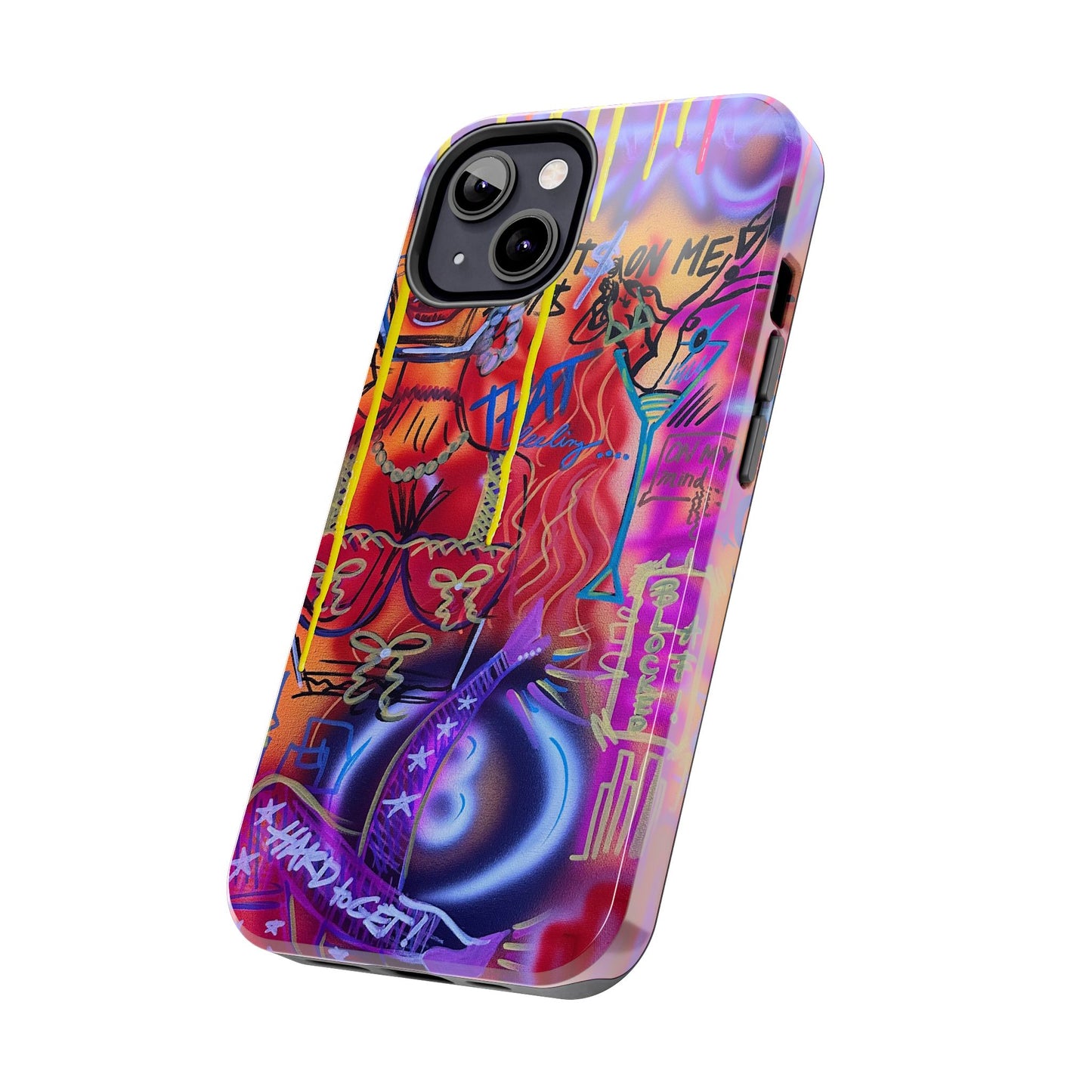 "shots on me" airbrush iPhone case