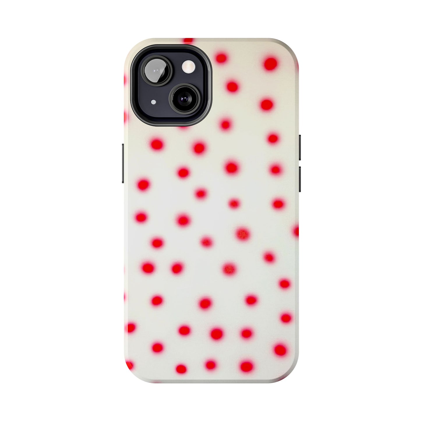 "vanilla cherry polka dot" airbrush iPhone case