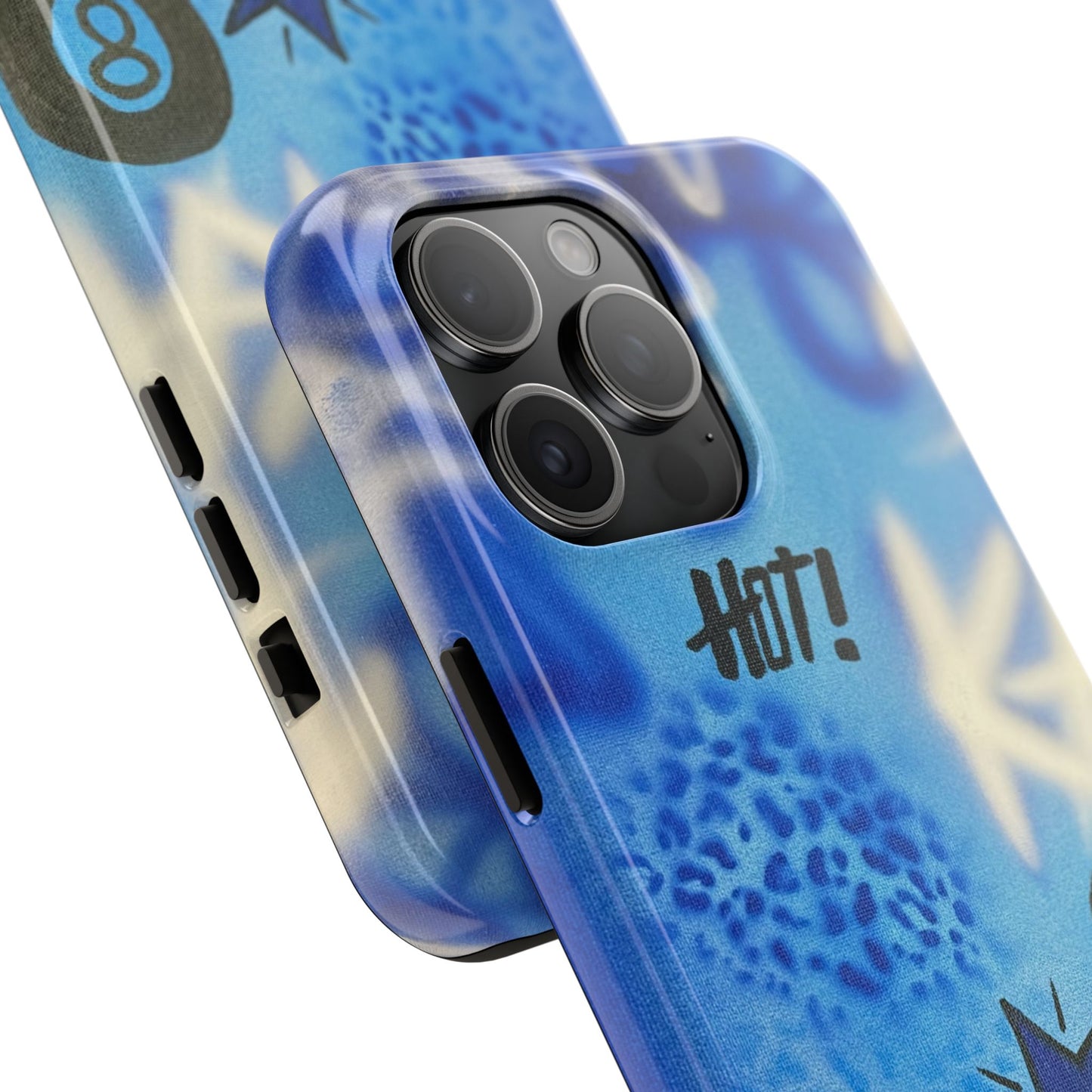 "brilliant blues" airbrush iPhone case