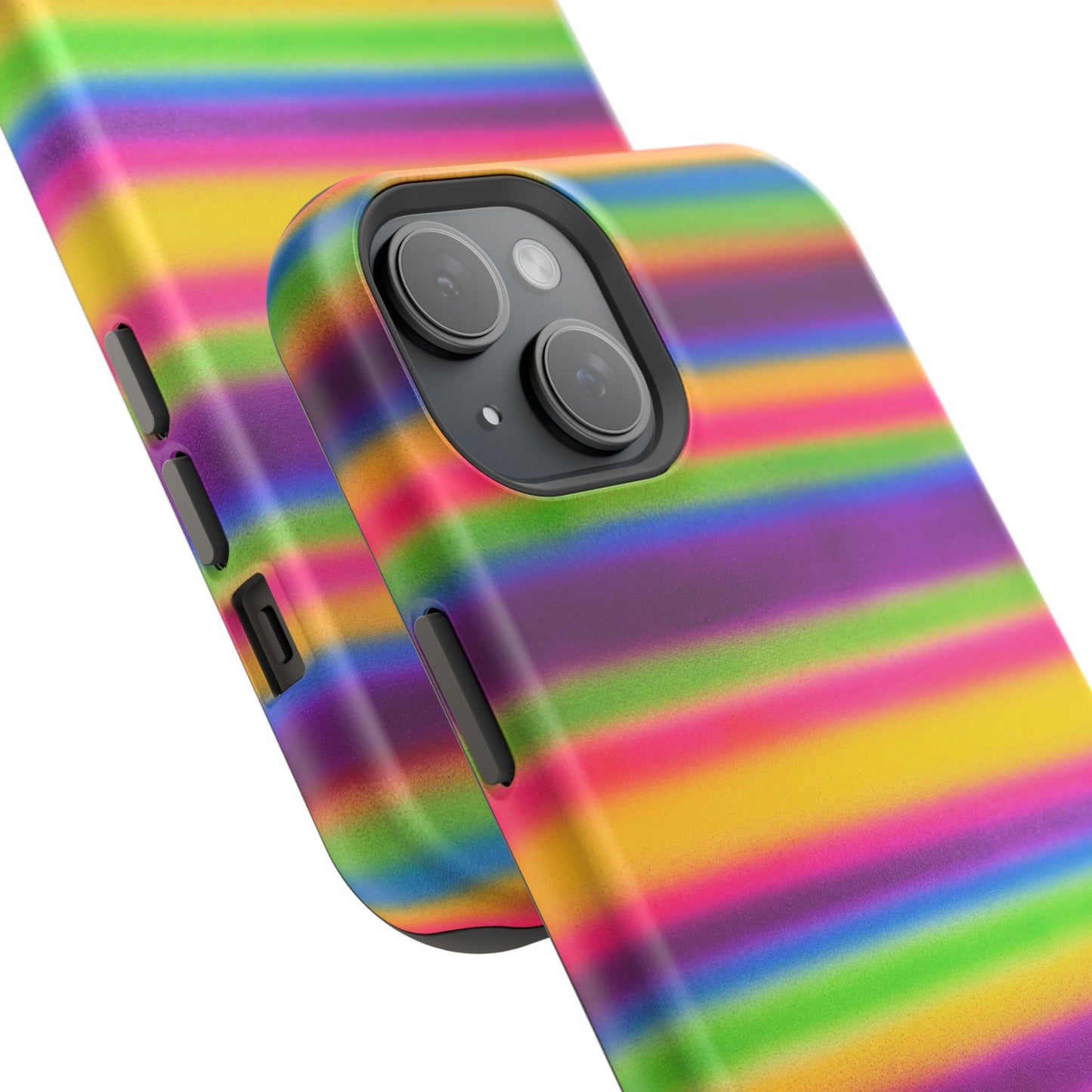 MagSafe "colorful stripes" airbrush iPhone case