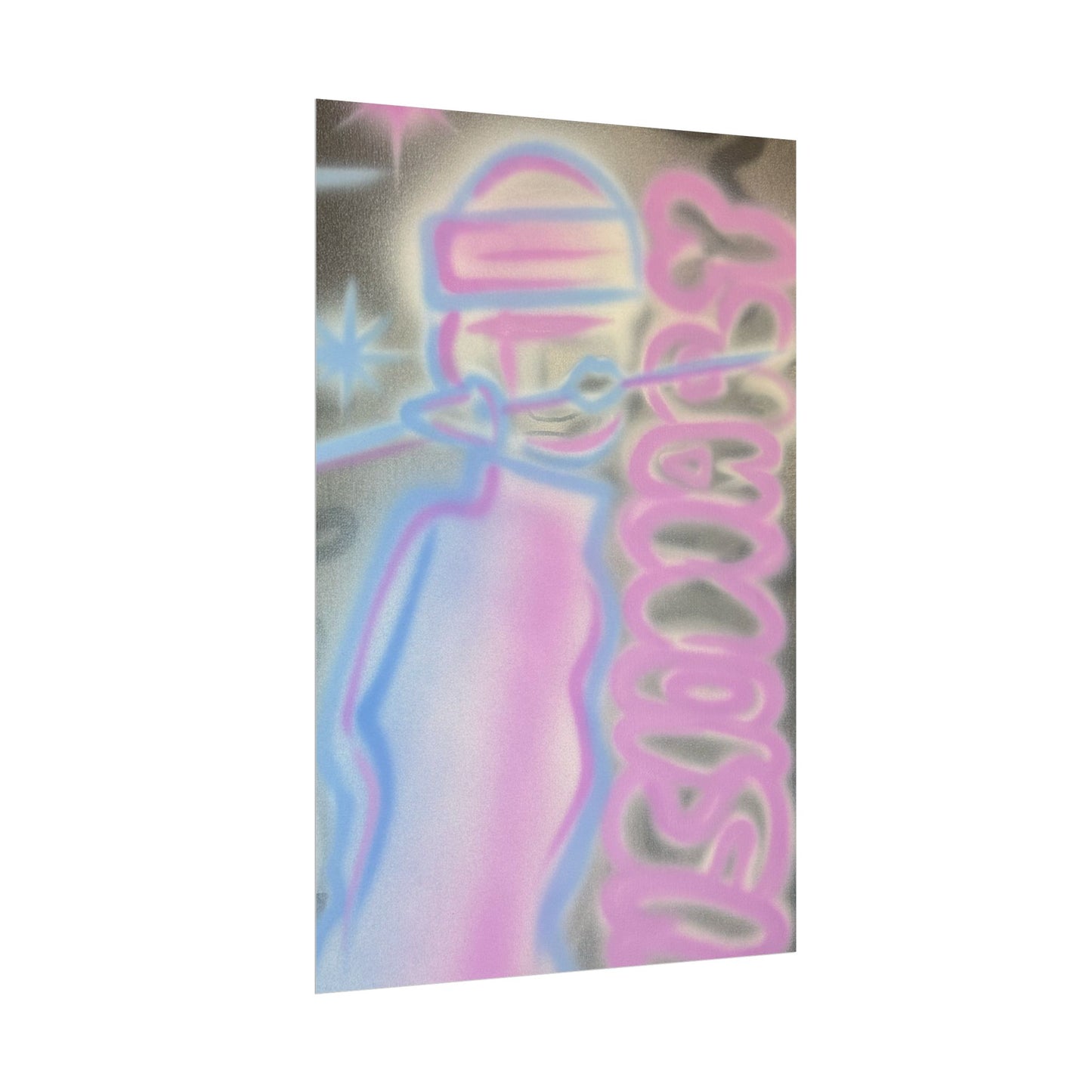 "visionary" pt. 2 airbrush rolled print