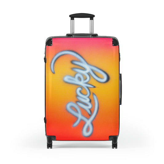 "lucky" airbrush suitcase