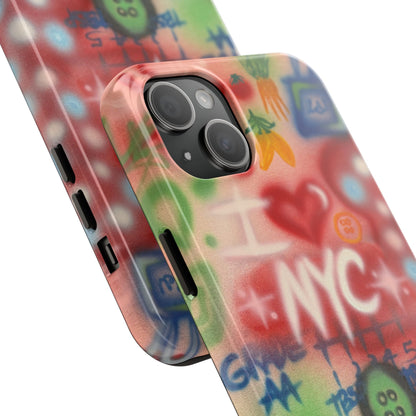 "i <3 NYC" airbrush iPhone case