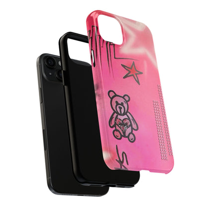 "teddy bear" airbrush iPhone case