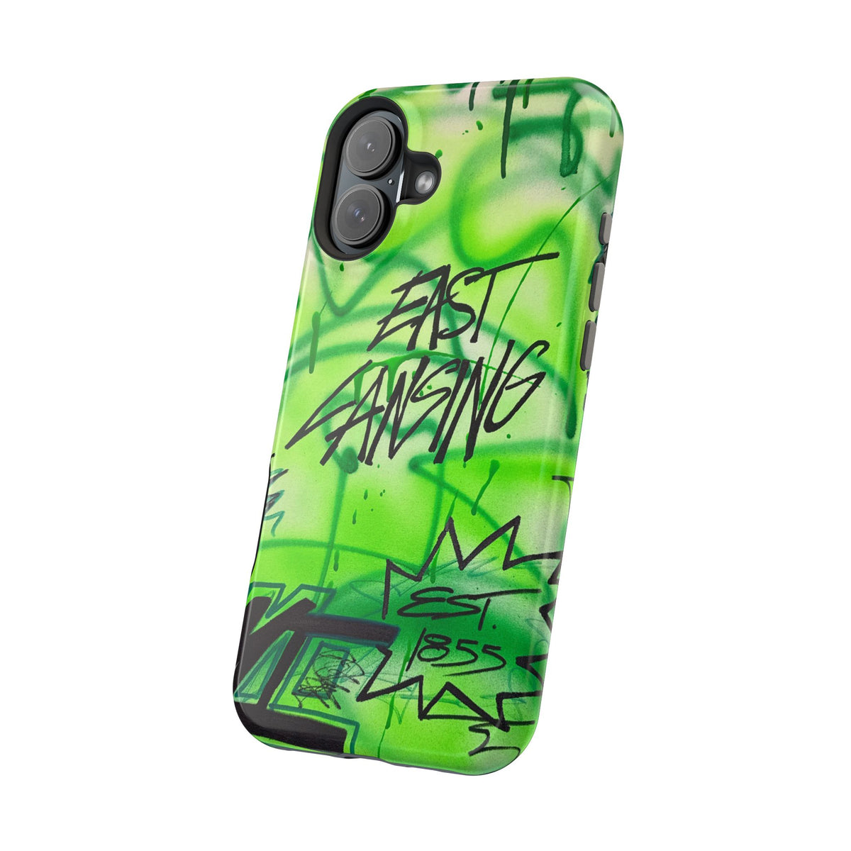 MagSafe "east lansing, mi" airbrush iPhone case