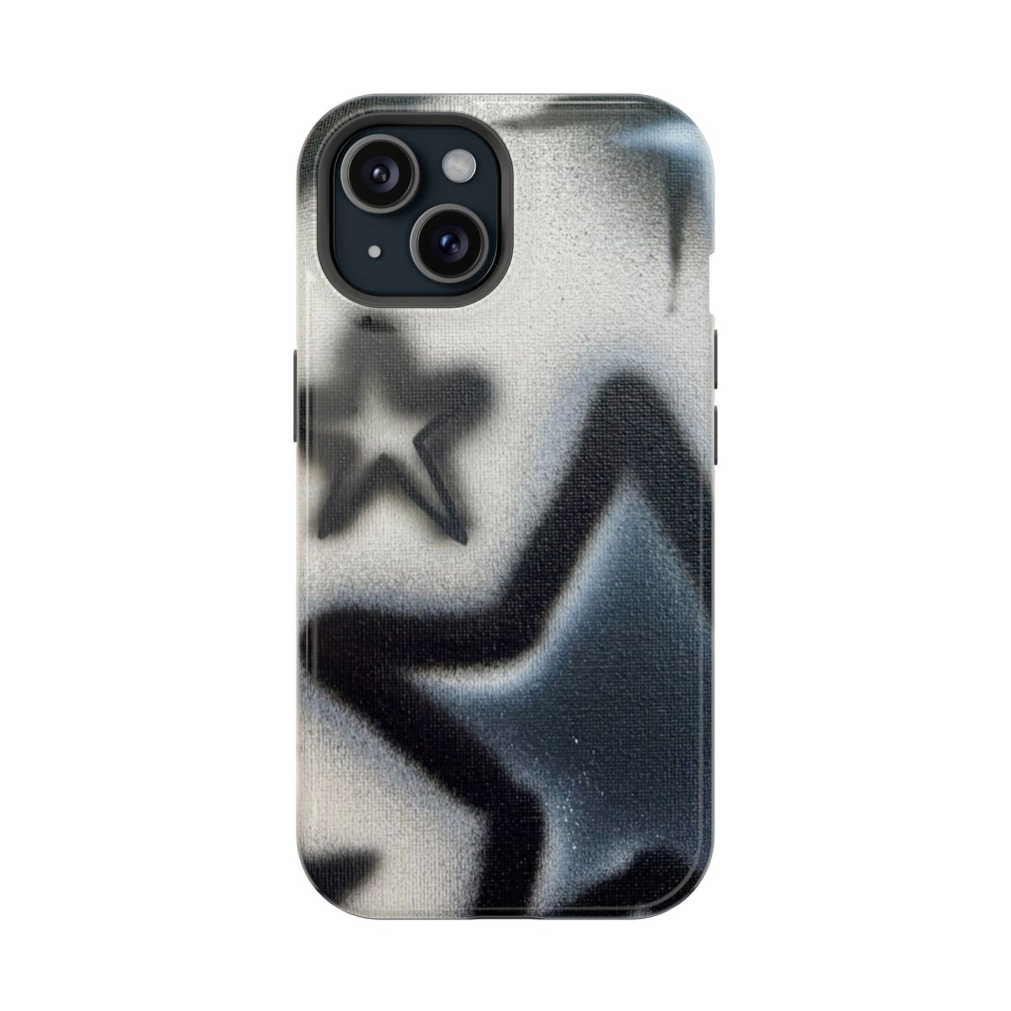 MagSafe "black & white stars" airbrush iPhone case