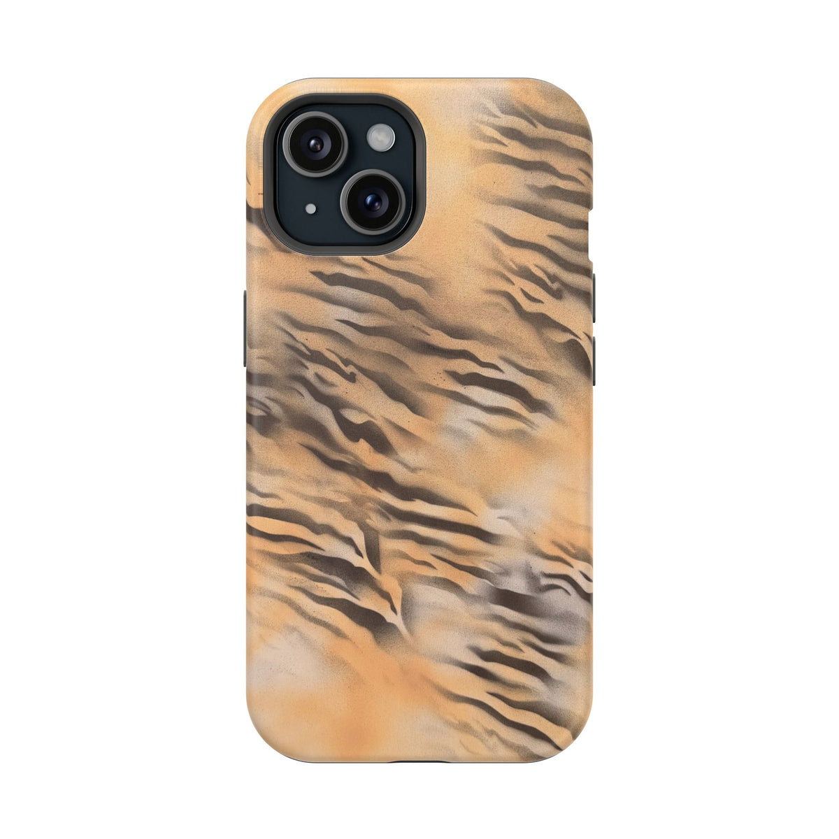MagSafe "neutral tiger" airbrush iPhone case