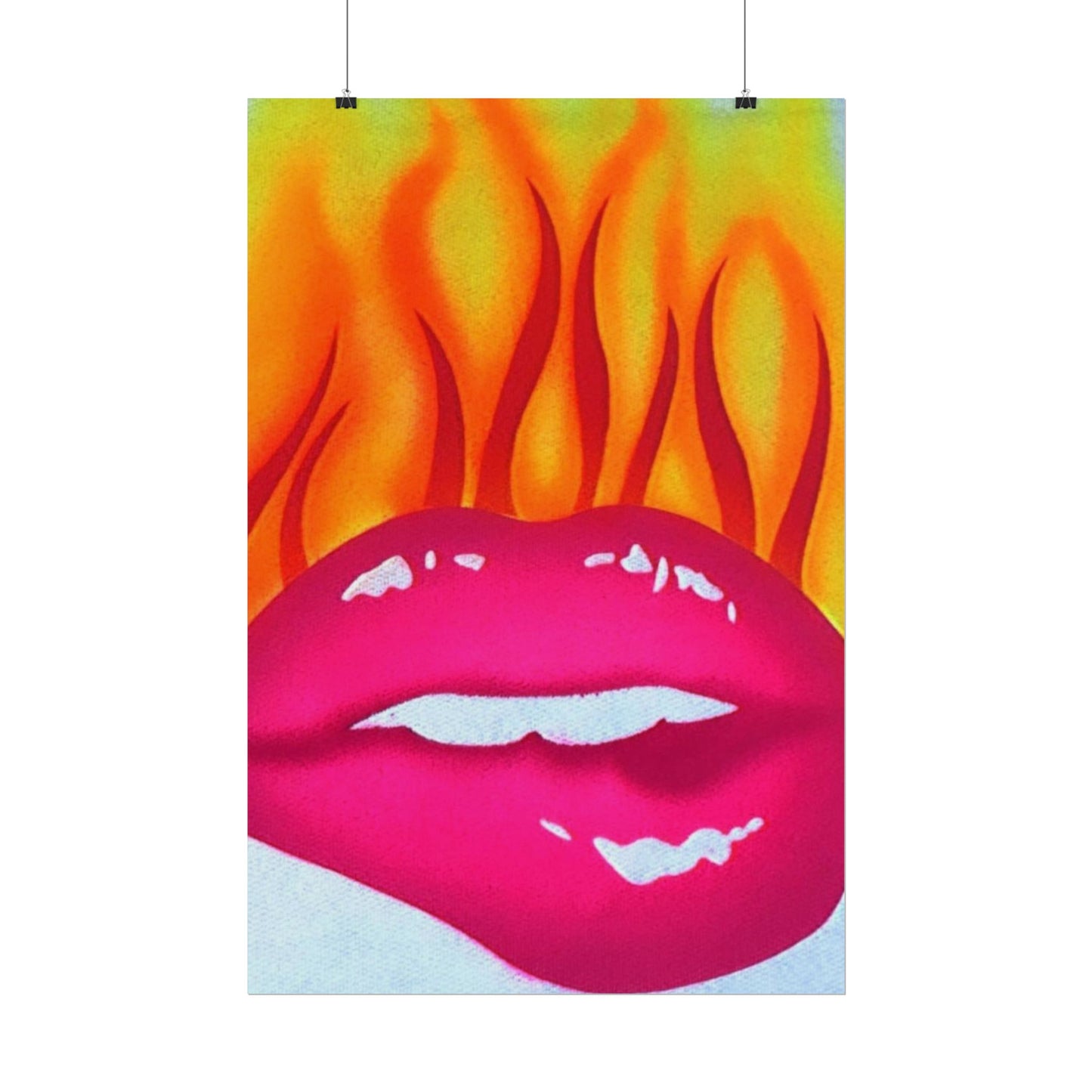 "flaming lips" airbrush rolled print