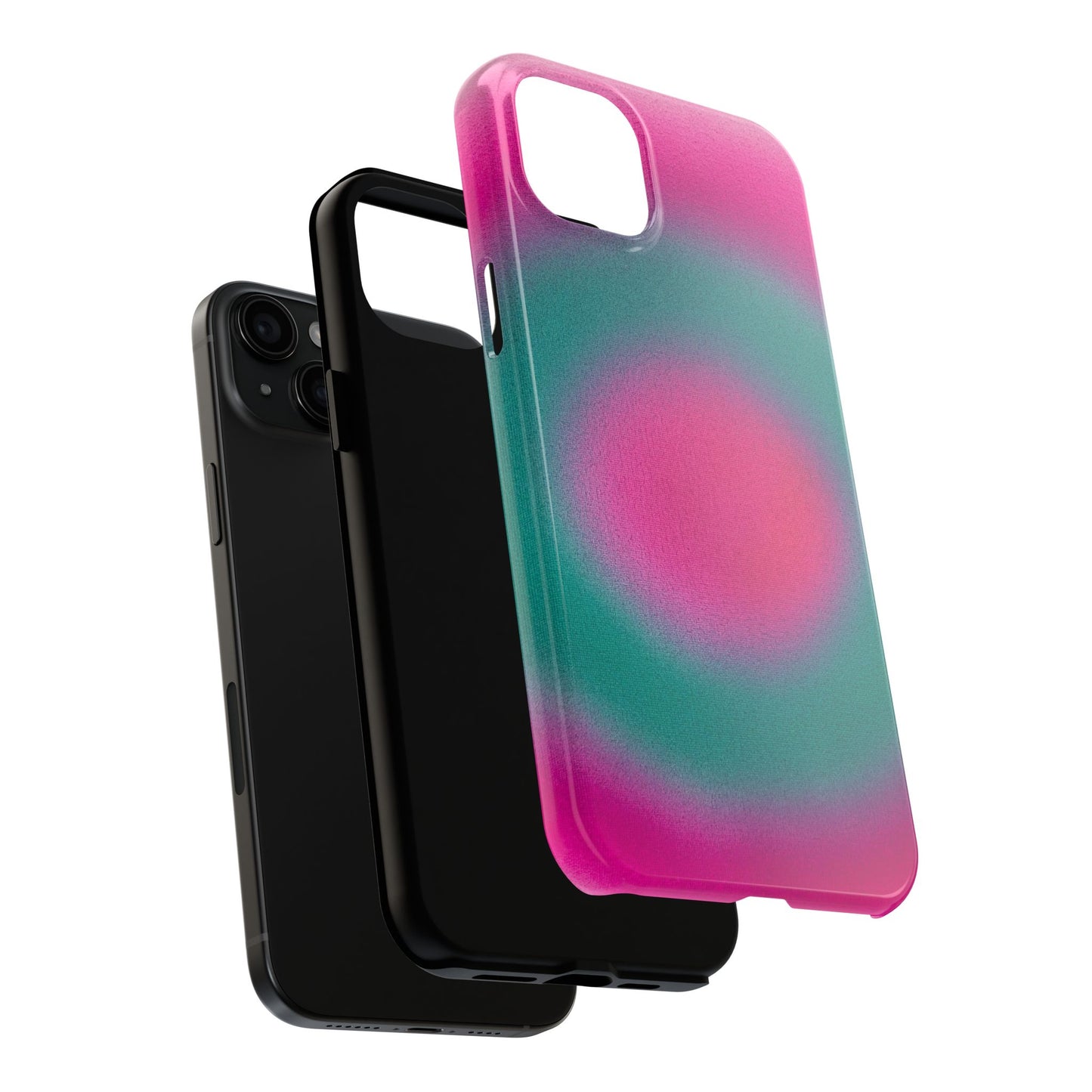 "watermelon swirl" aura airbrush iPhone case