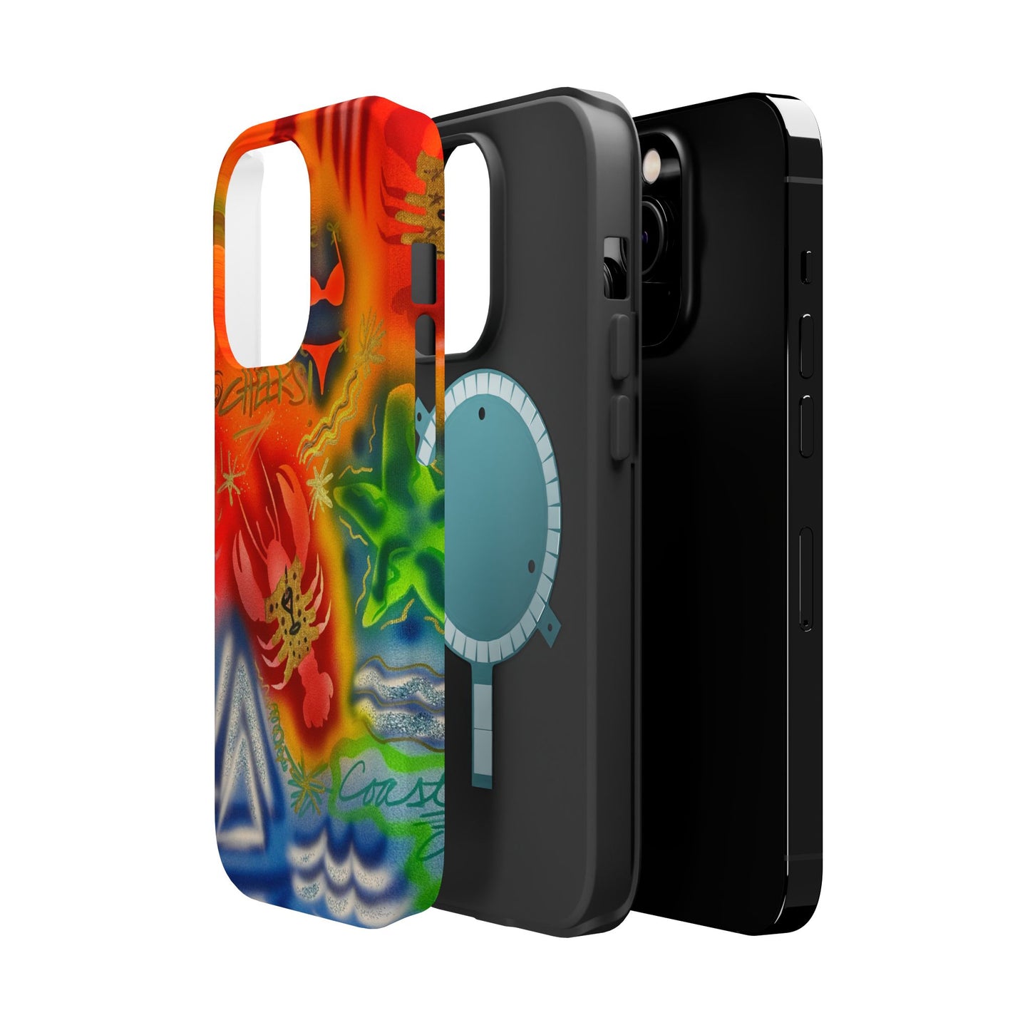 MagSafe "tipsy lobster" airbrush iPhone case