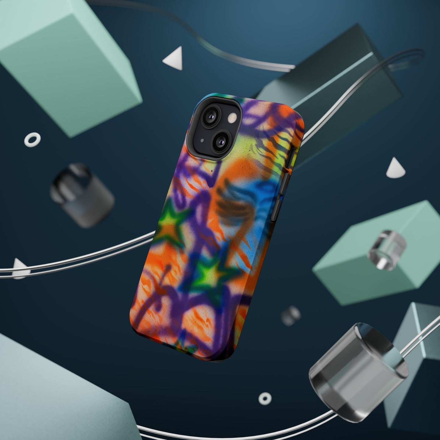 MagSafe "streetwear angel" airbrush iPhone case