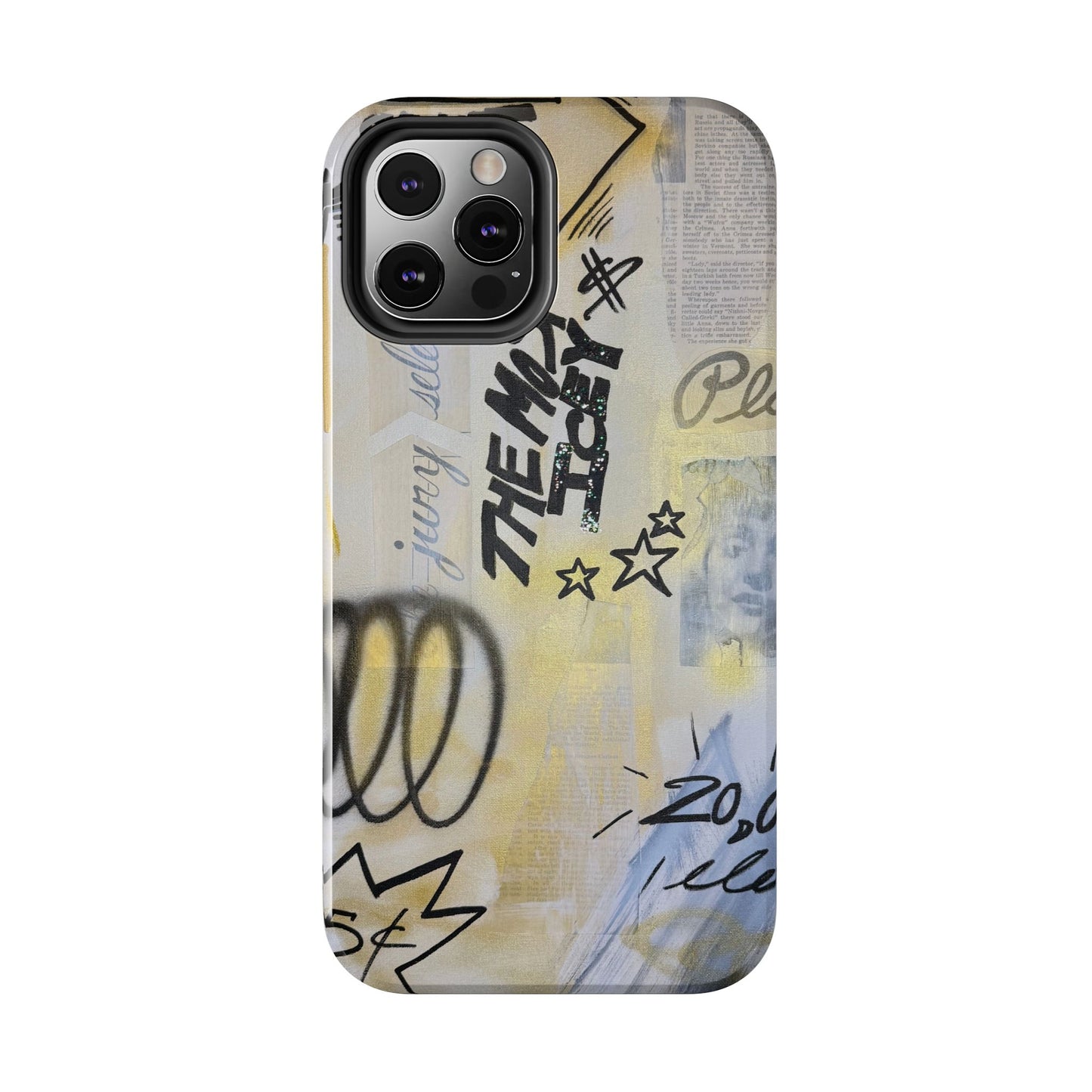 "golden glacier" airbrush iPhone case