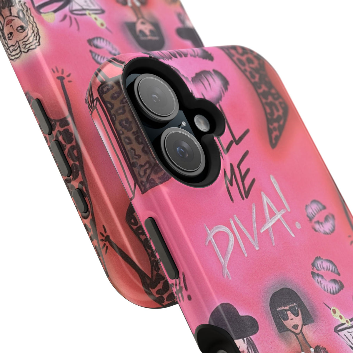 MagSafe "party diva" airbrush iPhone case