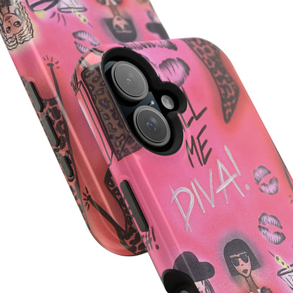 MagSafe "party diva" airbrush iPhone case