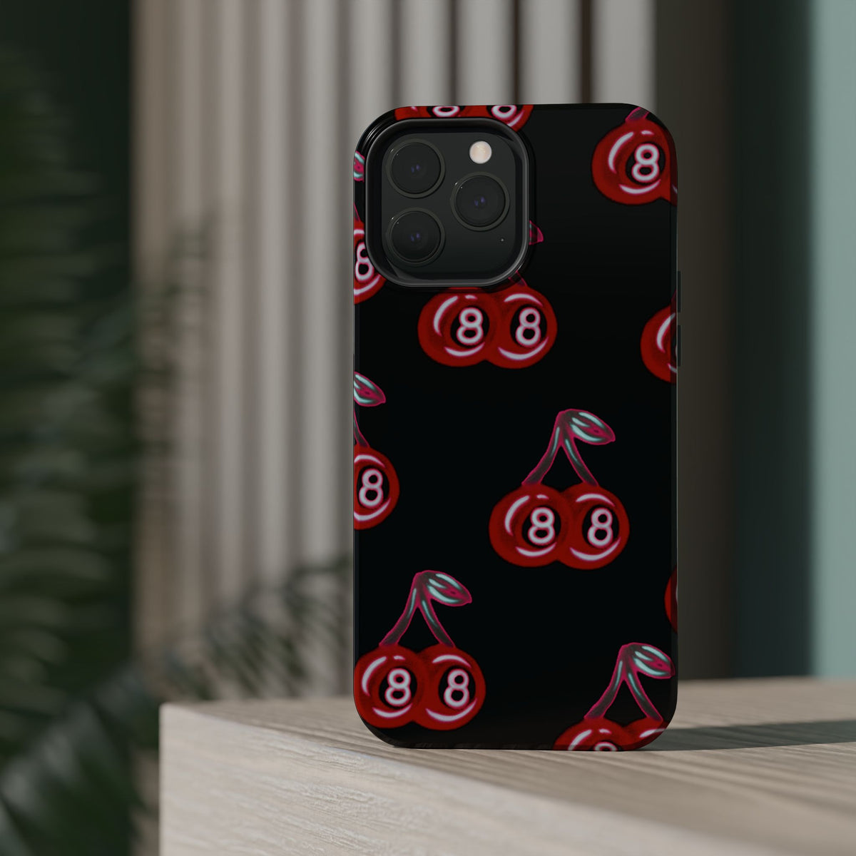 MagSafe "cami cherry" airbrush iPhone case