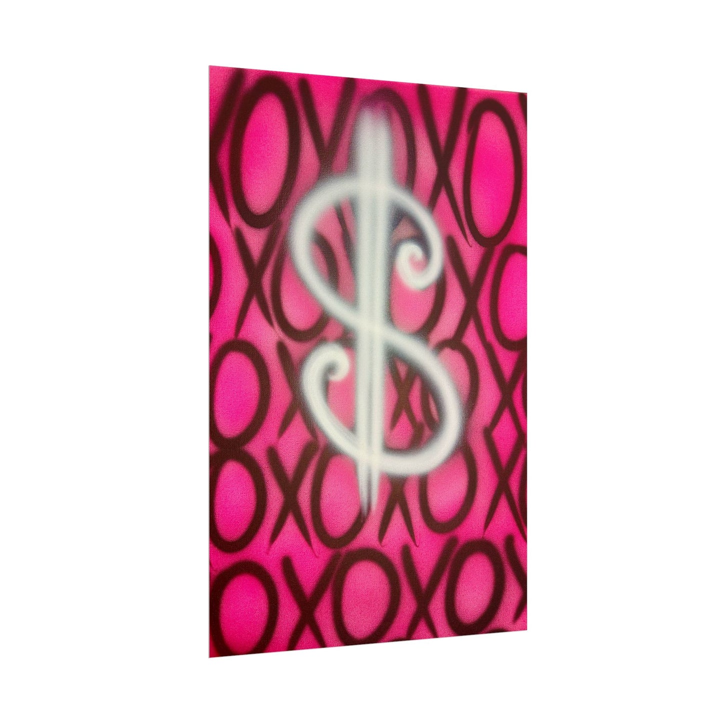 "money dream$" airbrush rolled print
