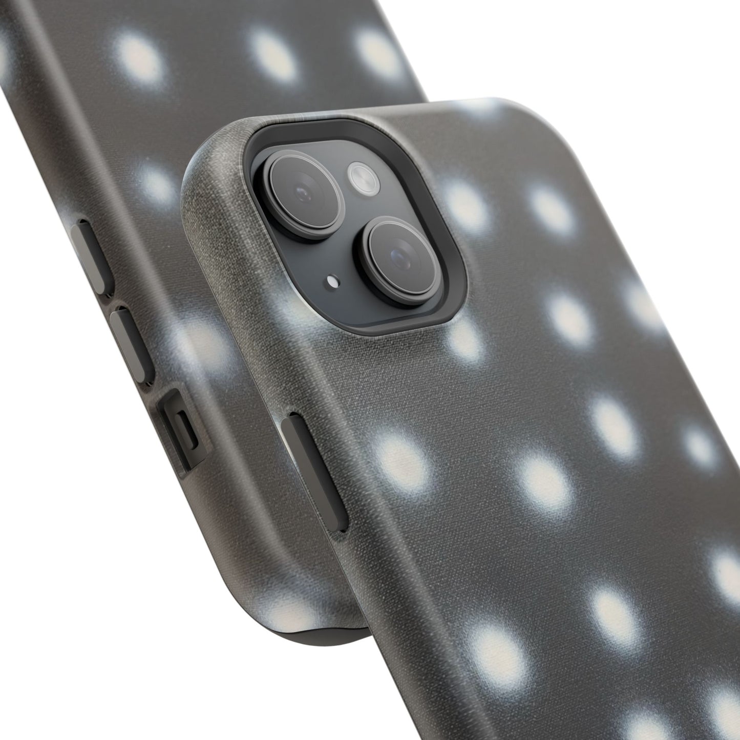 MagSafe "coconut noir polka dot" airbrush iPhone case