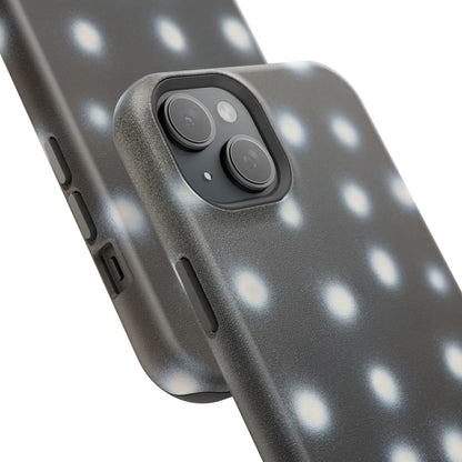 MagSafe "coconut noir polka dot" airbrush iPhone case