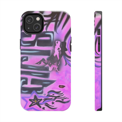 "neon nights" airbrush iPhone case