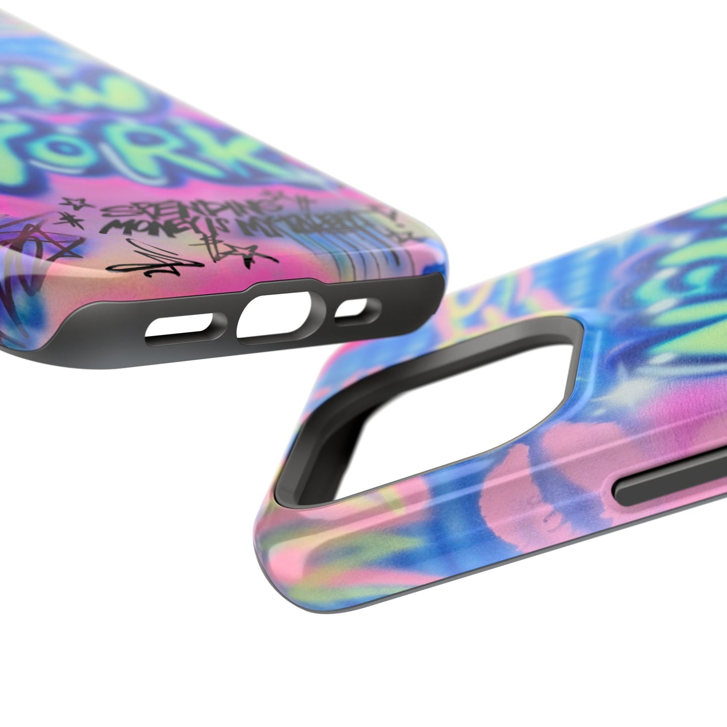 magsafe "spending $$ is my talent" airbrush iPhone case