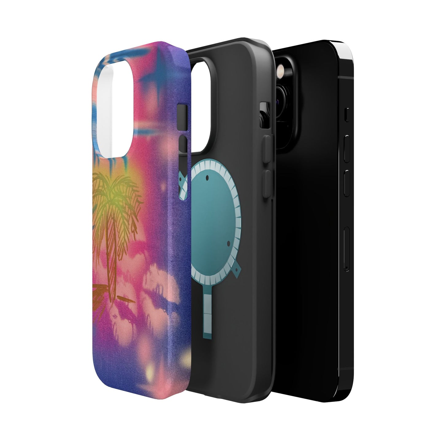 MagSafe "glowy night" airbrush iPhone case