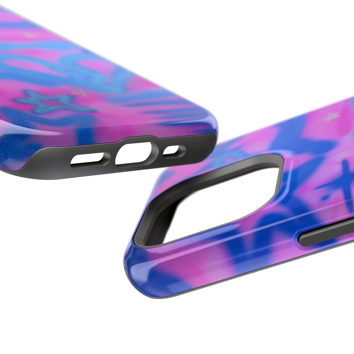 MagSafe "blue camo" airbrush iPhone case