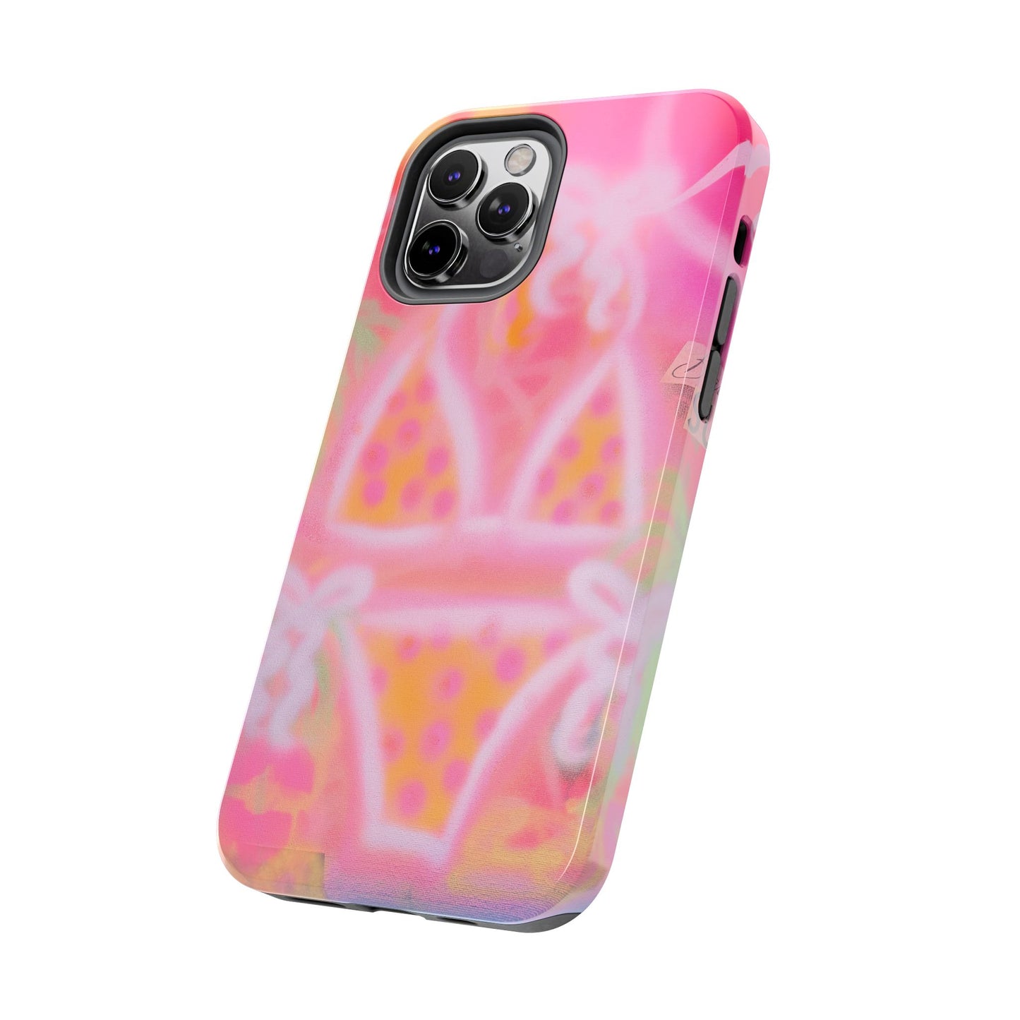"yellow polka dot bikini" airbrush iPhone case