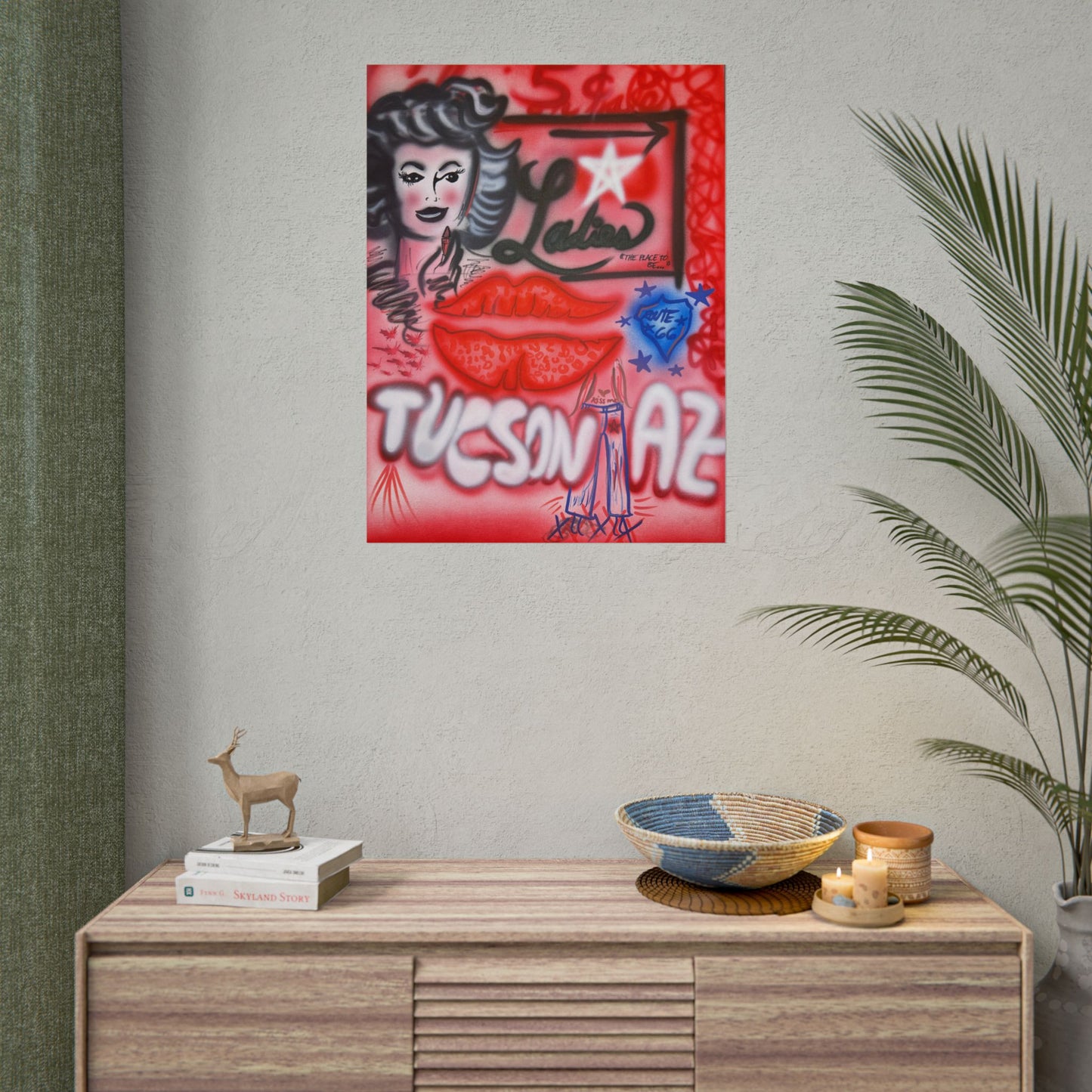 "tucson, az" airbrush rolled print