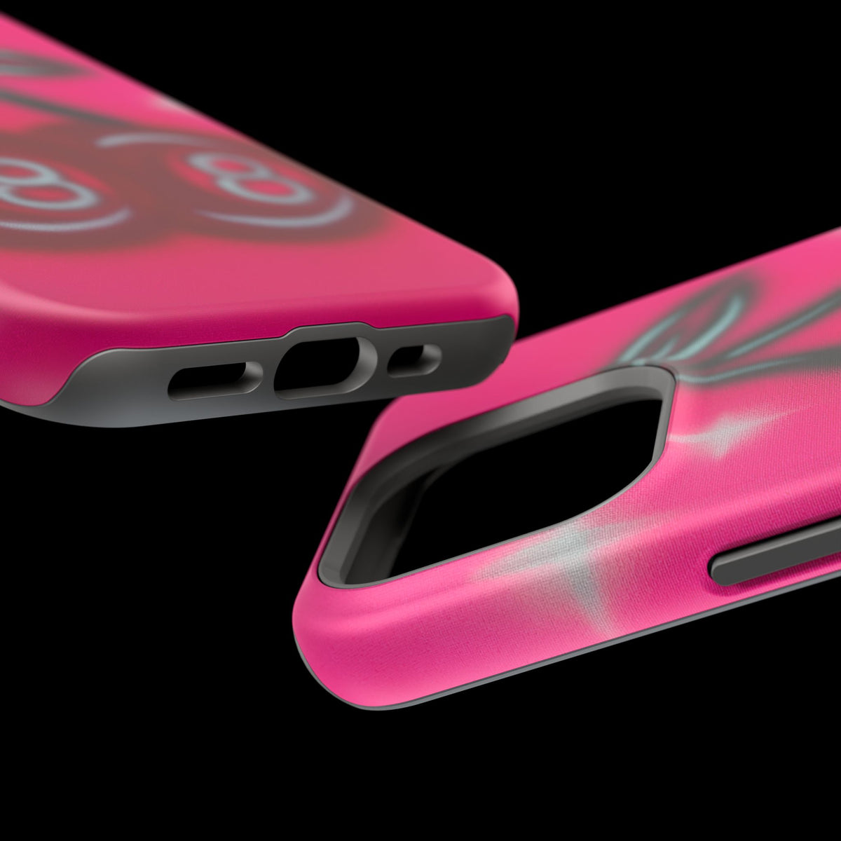 MagSafe "cherry 8ball" airbrush iPhone case
