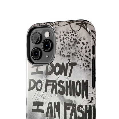 "i am fashion" airbrush iPhone case