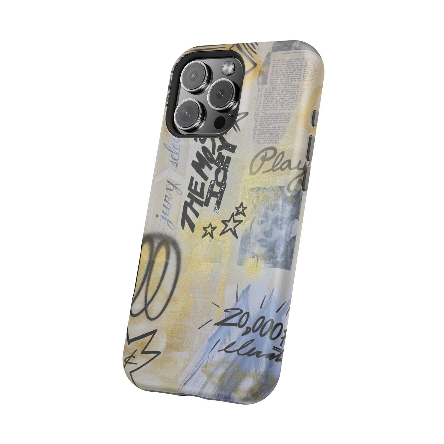 MagSafe "golden glacier" airbrush iPhone case
