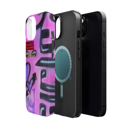 MagSafe "purple princess" airbrush iPhone case