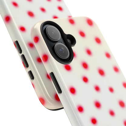 "vanilla cherry polka dot" airbrush iPhone case