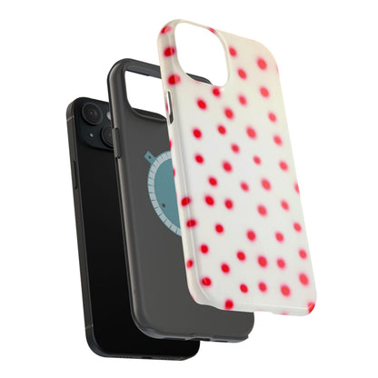 MagSafe "vanilla cherry polka dot" airbrush iPhone case