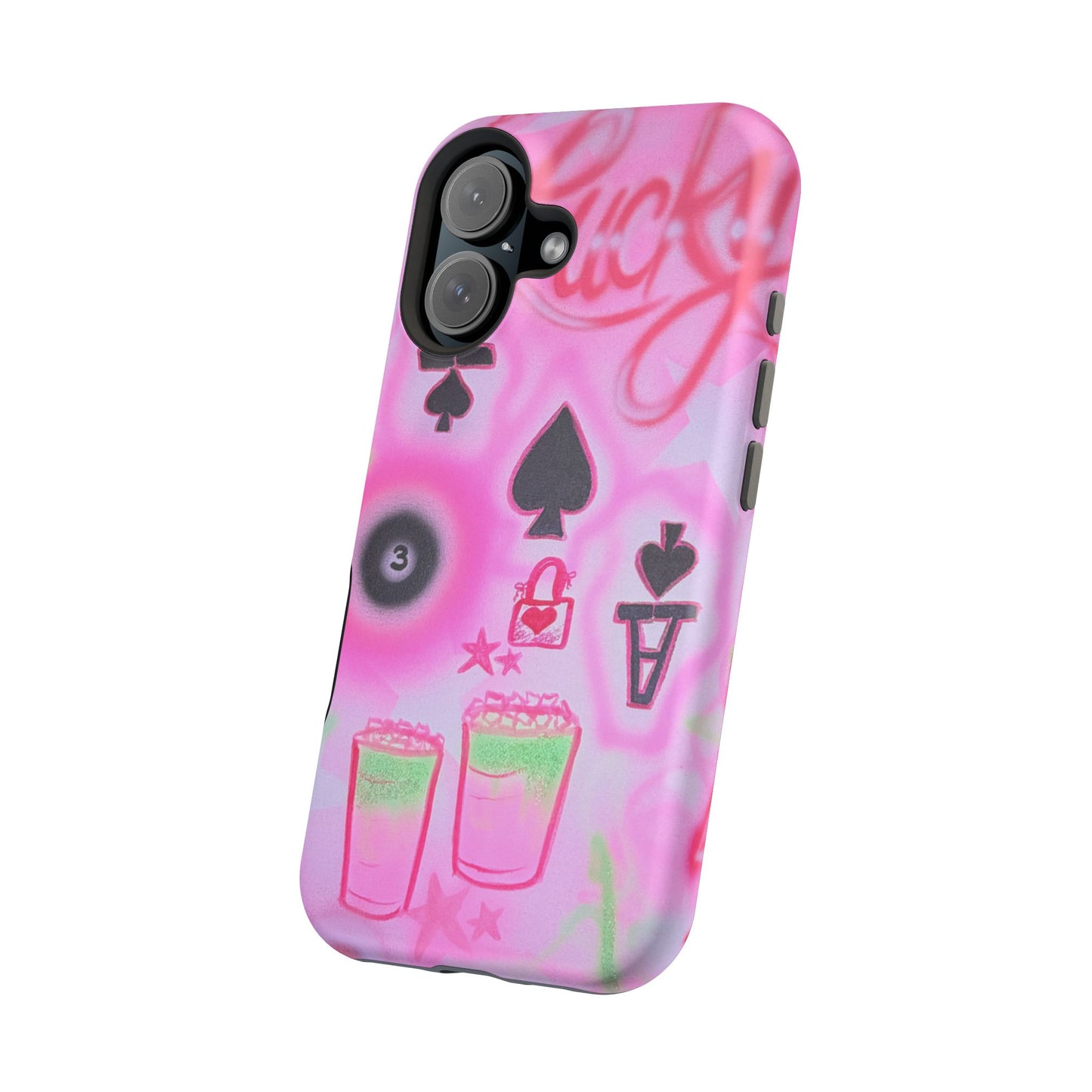 MagSafe "lucky ace" airbrush iPhone case