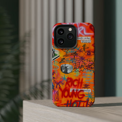 MagSafe „reich, jung, heiß“ Airbrush iPhone Hülle