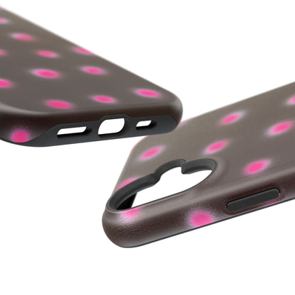 MagSafe "cherry mocha polka dot" airbrush iPhone case
