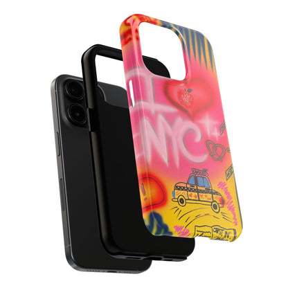 "in the city" airbrush iPhone case